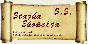 Stajka Škopelja vizit kartica